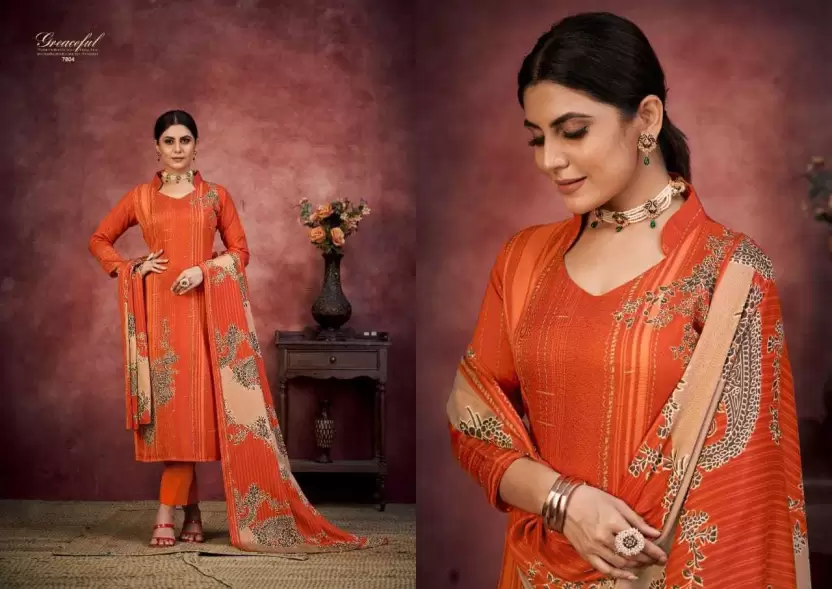 Wool Salwar Suit Material  (Unstitched)