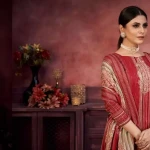 Wool Printed Salwar Suit Material  (Unstitched)