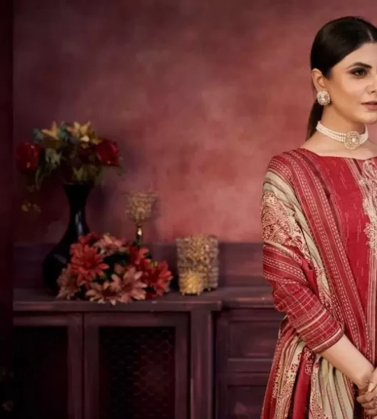 Wool Printed Salwar Suit Material  (Unstitched)