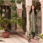 Wool Printed Suit Fabric  (Unstitched)
