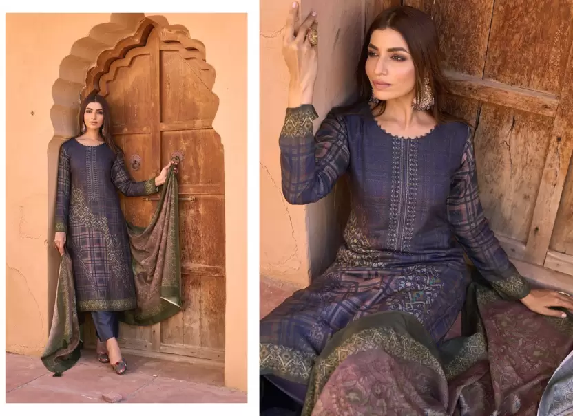 Pashmina Salwar Suit Material  (Unstitched)