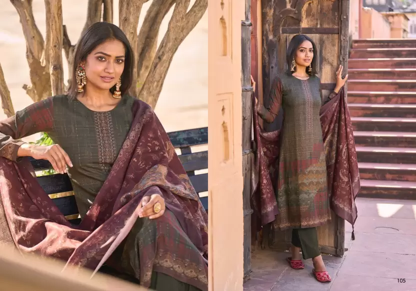 Pashmina Salwar Suit Material  (Unstitched)