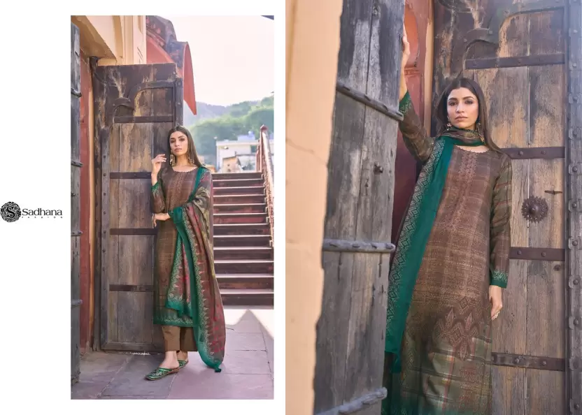 Pashmina Salwar Suit Material  (Unstitched)