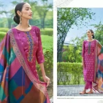Wool Printed, Graphic Print Suit Fabric  (Unstitched)