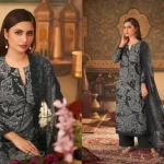 Wool Printed Suit Fabric  (Unstitched)