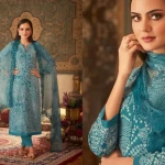 Unstitched Wool Suit Fabric Printed