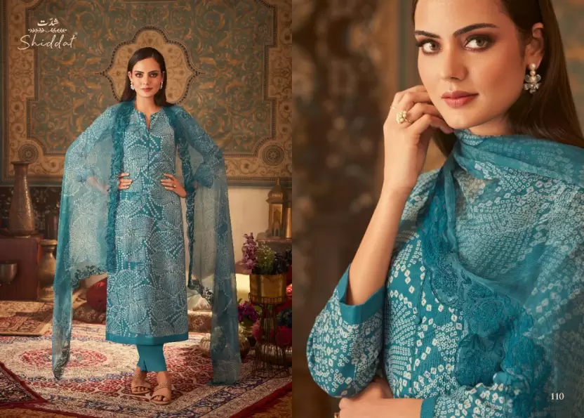 Unstitched Wool Suit Fabric Printed