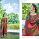 Unstitched Wool Suit Fabric Graphic Print