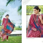 Unstitched Wool Suit Fabric Graphic Print