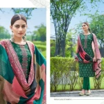Unstitched Wool Suit Fabric Graphic Print